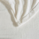 Beautyrest Heated Plush Blanket - Ivory